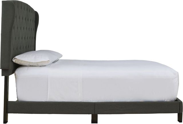 Signature Design by Ashley® Vintasso Charcoal Queen Upholstered Panel Bed-3