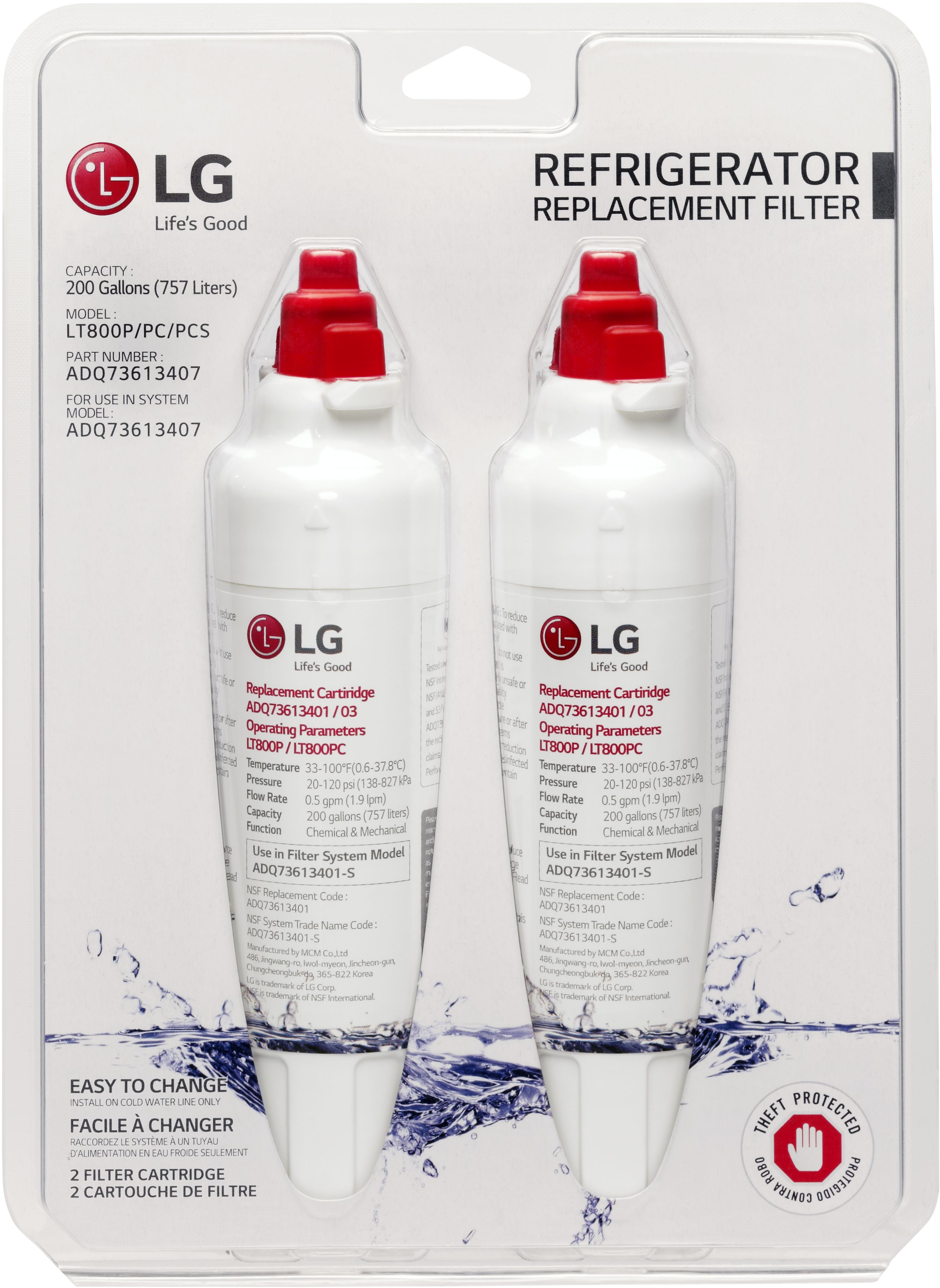 LG Replacement Refrigerator Water Filter