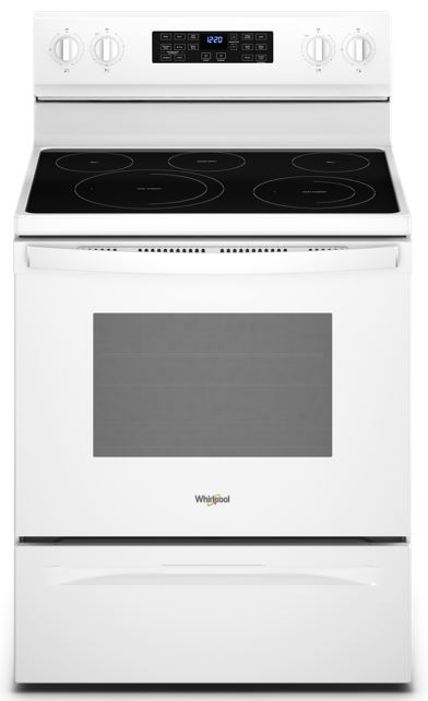 Whirlpool® 30" White Freestanding Electric Range | McLellan BrandSource ...