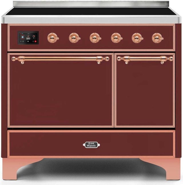 Ilve Majestic Series 40" Stainless Steel Freestanding Induction Range 21