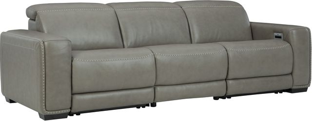Signature Design by Ashley® Correze 3-Piece Gray Power Reclining Sectional-1