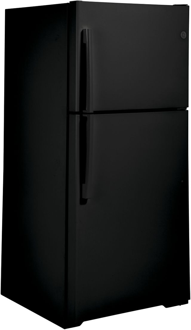 GE® 19.1 Cu. Ft. Black Top Freezer Refrigerator (SD) 2