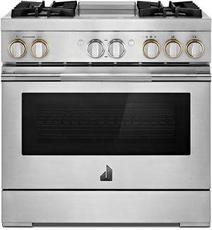 JennAir® RISE™ 36" Stainless Steel Pro Style Dual Fuel Natural Gas Range