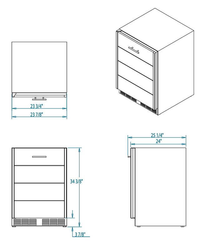 Arcadia 24-inch Outdoor Freezer