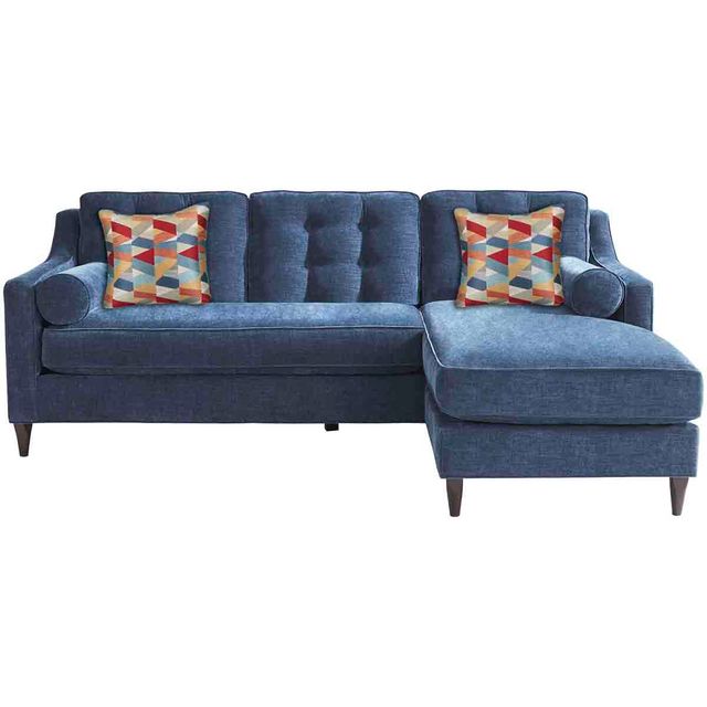 Hanover Indigo Sofa Chaise with Throw Pillows-0