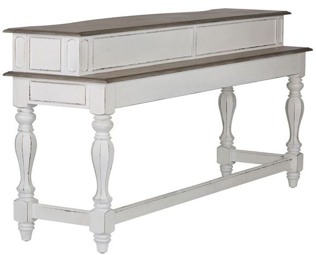 Liberty Furniture Magnolia Manor Antique White Console Bar Table-1
