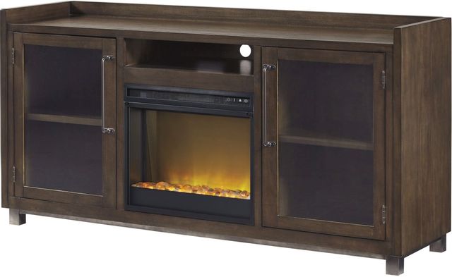 Signature Design by Ashley® Starmore Brown 70" TV Stand with Electric Fireplace 2