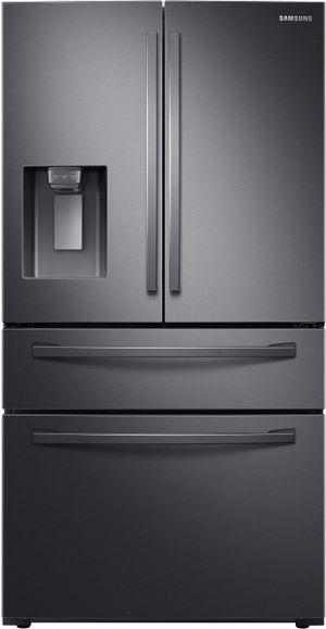 Samsung 28.0 Cu. Ft. Fingerprint Resistant Black Stainless Steel French Door Refrigerator