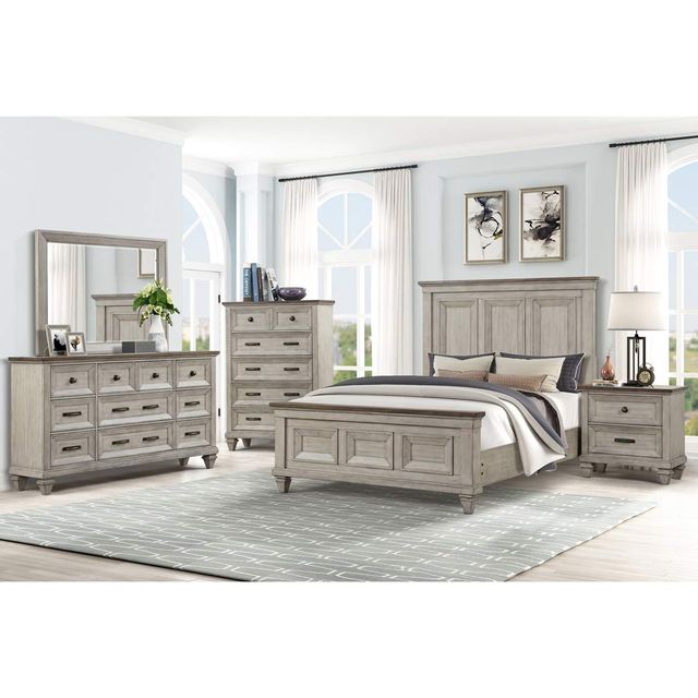 New Classic Home Furnishings Mariana King Bed, Dresser, Mirror, & Nightstand-0