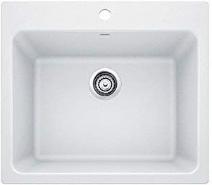 Blanco Liven White Granite Composite Drop In Or Undermount Laundry Sink 401927 Bsc Culinary San Francisco Ca