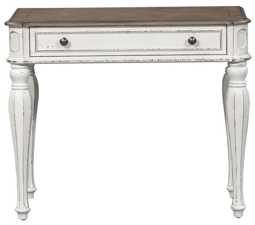 magnolia manor antique white accent vanity desk