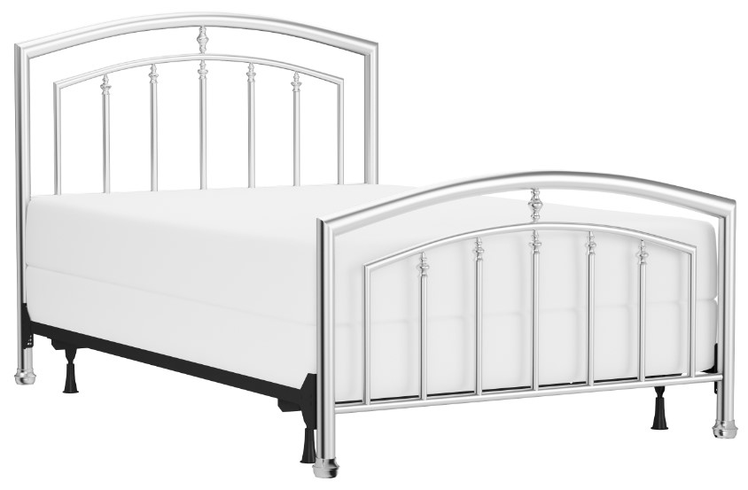 Hillsdale Furniture Claudia Matte Nickel Full Metal Rod Bed | Fischer ...