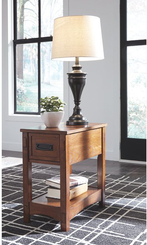 Signature Design by Ashley® Breegin Brown Chair Side End Table 5