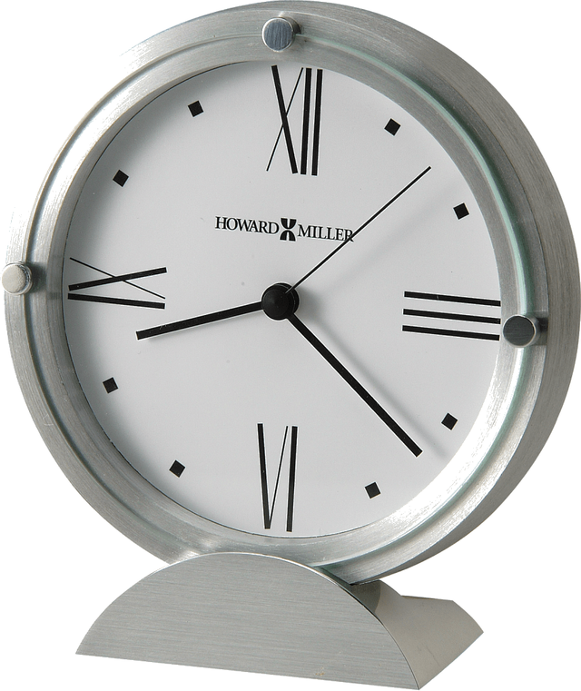 Howard Miller® Simon II Silver Tabletop Clock