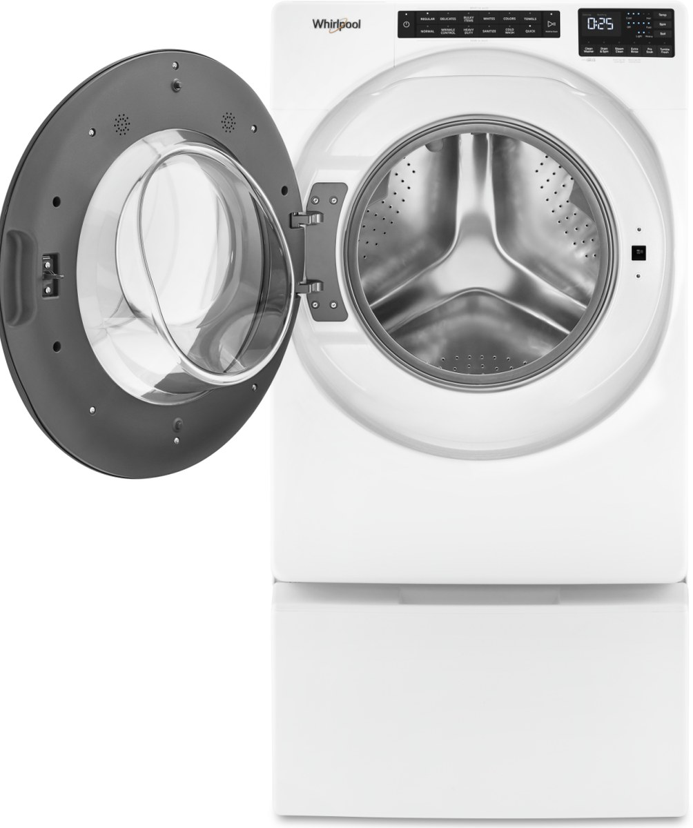 Whirlpool® 5.2 Cu. Ft. White Front Load Washer | Kondola's Furniture ...