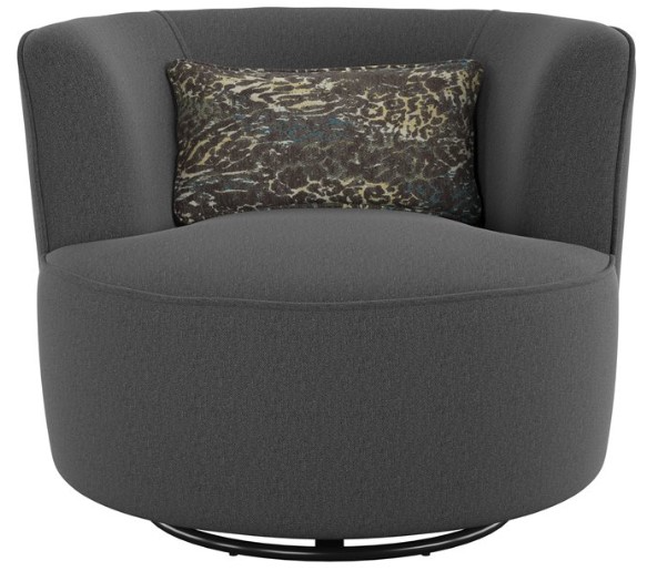 Emerald Home Benzley Graphite Swivel Glider Rocker Accent Chair   F7241953 3996 4958 980d 0a5d1b3836bb 