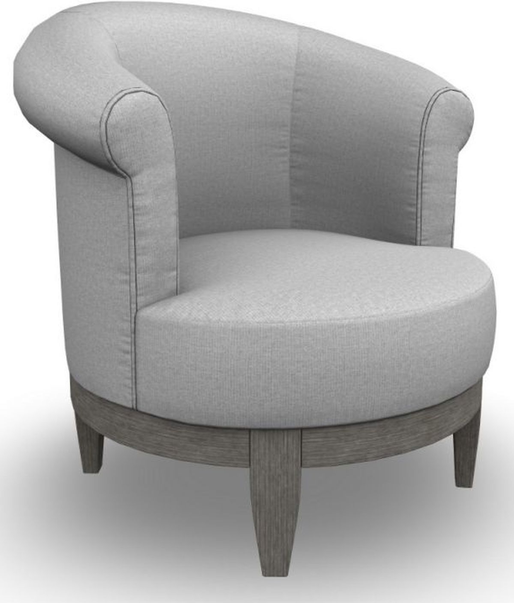 Steffen swivel store barrel chair