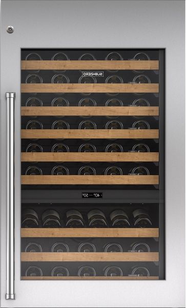 Sub-Zero® 30" Integrated Stainless Steel Tall Wine Storage Door Panel with Pro Handle and Lock