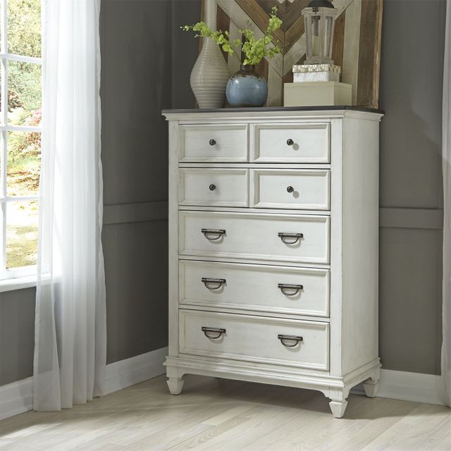 Liberty Furniture Allyson Park Wire Brushed White Chest 7