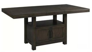 Elements International Colorado Dining Table With Wine Rack
