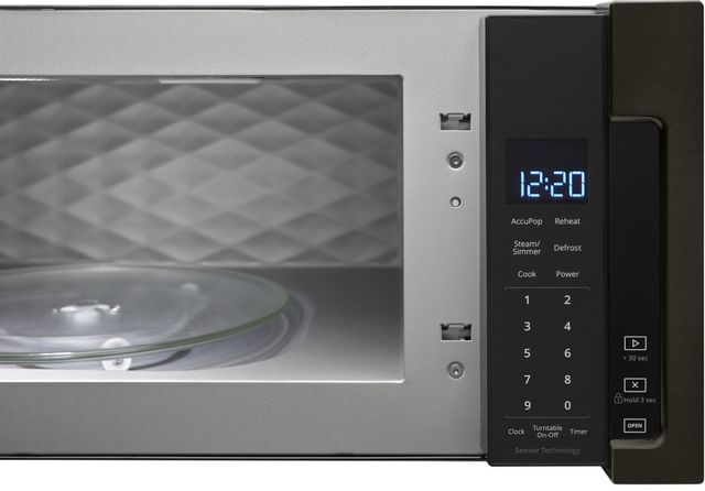 Whirlpool® 1.1 Cu. Ft. Black Stainless Over The Range Microwave 5