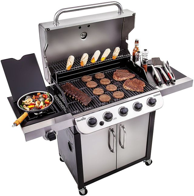 Char-Broil® Performance Series™ 56.9” Gas Grill-Black with Stainless Steel 7