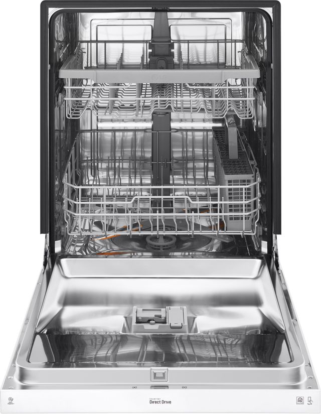 LG 24" White Built In Dishwasher 1