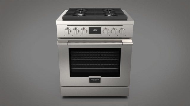 Fulgor Milano Accento 30" Stainless Steel Pro Style Dual Fuel Range-0