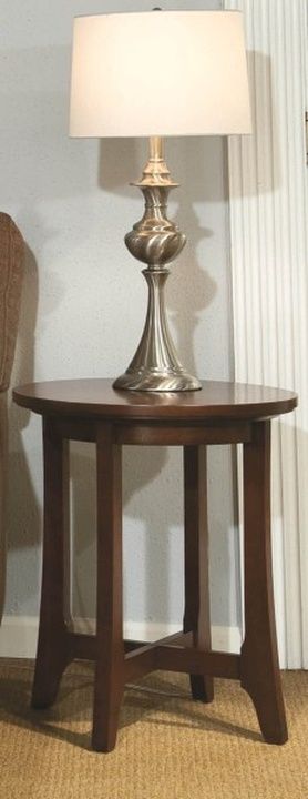 Durham Furniture Solid Accents Westwood Round Lamp Table 1