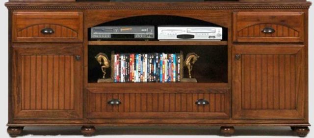 American Heartland Manufacturing Poplar 81" Deluxe TV Stand
