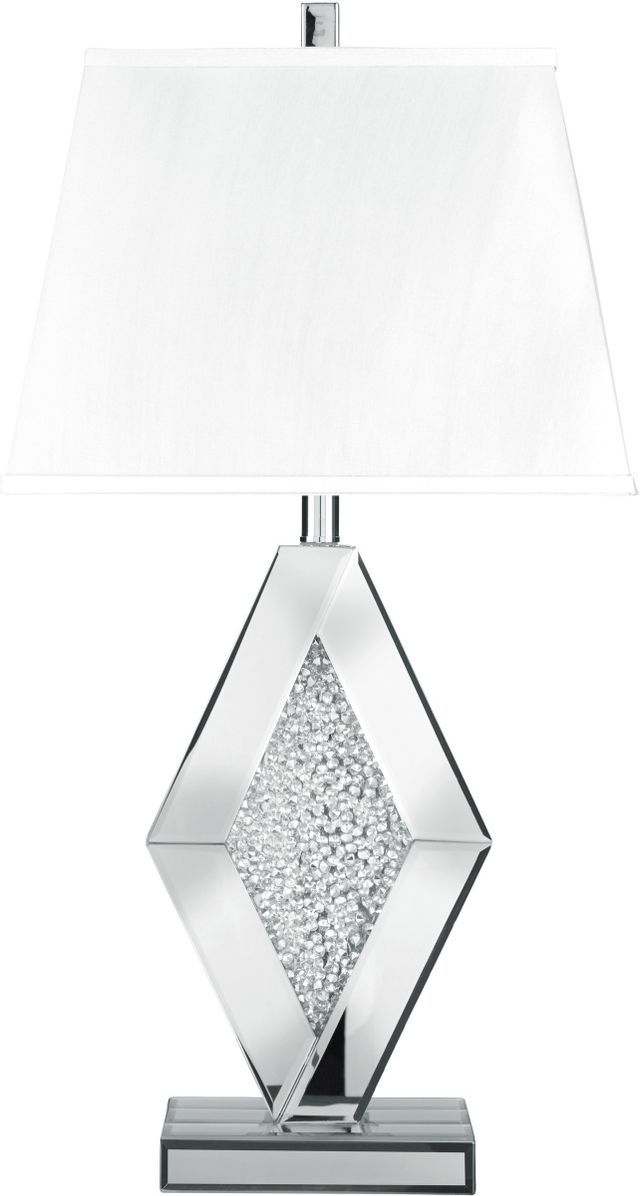 Signature Design by Ashley® Prunella 2-Piece Silver Table Lamp Set 1