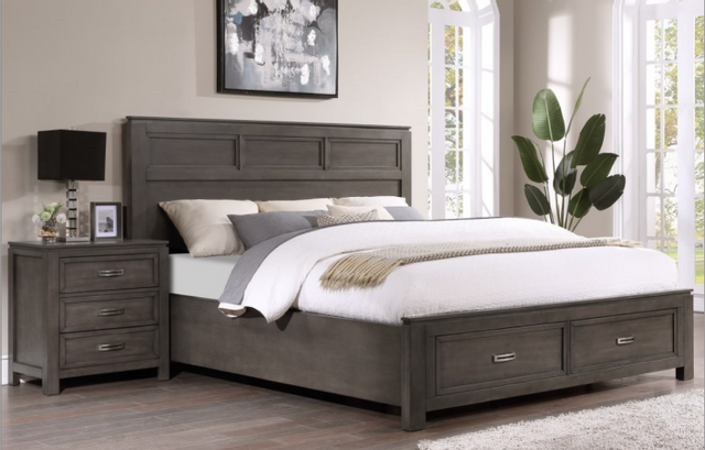 Winners Only® Harper Gray California King Storage Bed 2