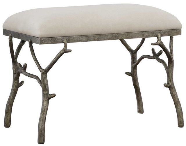Uttermost Lismore Off-White Small Bench-1