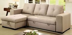 Furniture of America® Denton 2 Piece Ivory Sectional