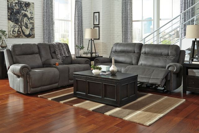 Signature Design by Ashley® Austere Gray 2 Seat Reclining Power Sofa 5
