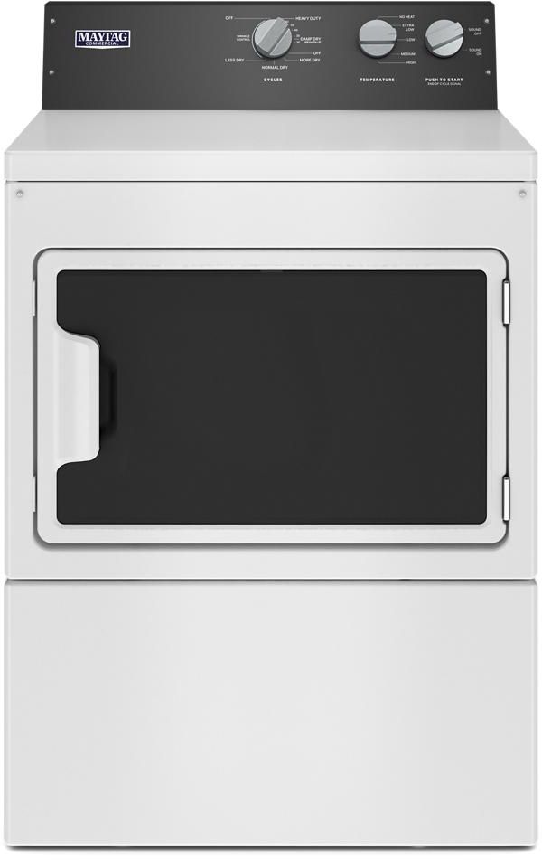 Maytag® Commercial 7.4 Cu. Ft. White Electric Commercial Dryer-0