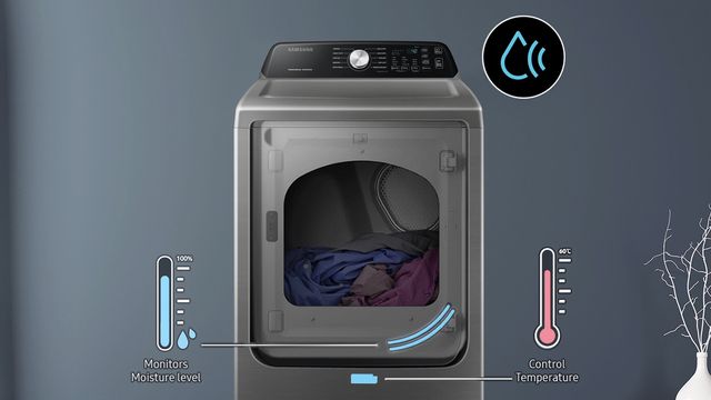 Samsung 7.4 Cu. Ft. Platinum Front Load Gas Dryer 3