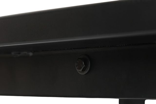 Jofran Inc. Pinnacle Platinum Chairside Table with Black Frame-2