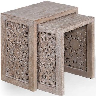 Parker House® Crossings Eden Toasted Tumbleweed Nesting Tables