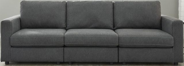 Signature Design by Ashley® Candela Charcoal 3 Piece Sectional 1