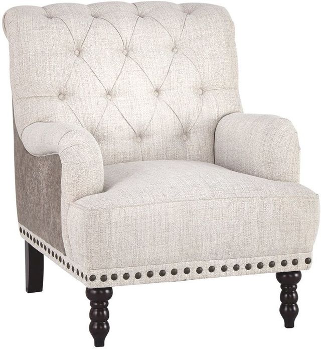 Signature Design by Ashley® Tartonelle Ivory/Taupe Accent Chair 0