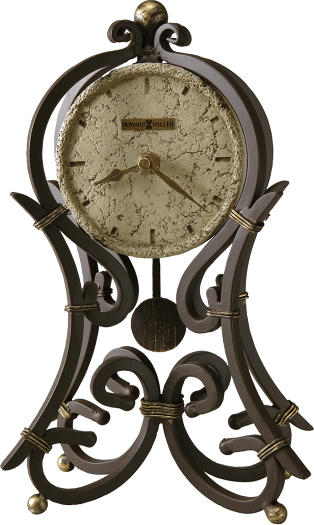 Howard Miller® Vercelli Aged Iron Mantel Clock