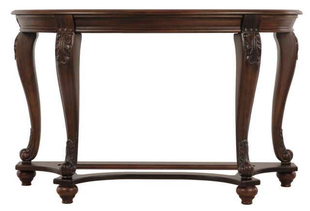Table canapé demi-cercle Norcastle, brun, Signature Design by Ashley® 2