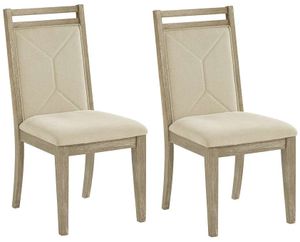 Progressive® Furniture Beck 2-Piece Beige/Weathered Taupe Dining Chair Set