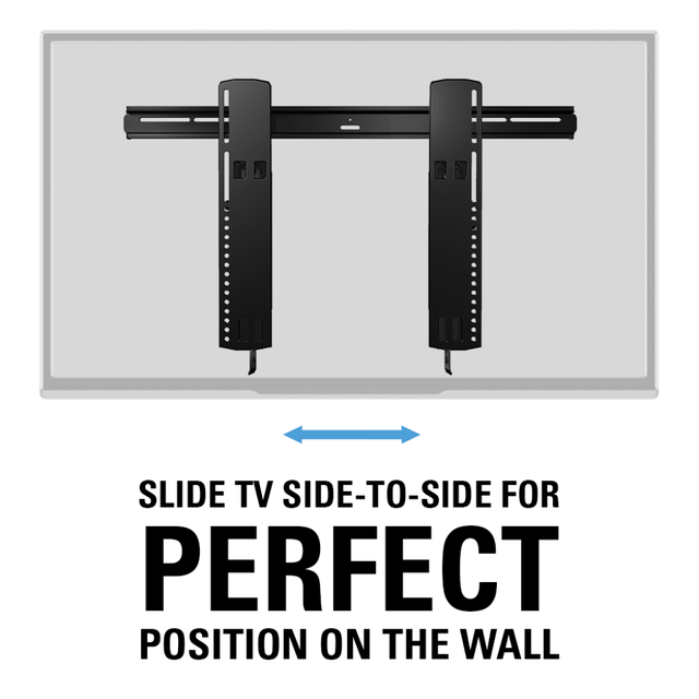 Sanus® Black Super Slim Tilting Wall Mount 9