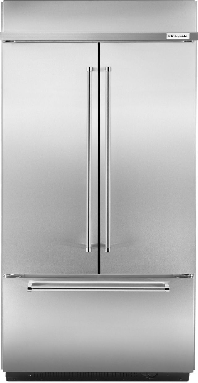 KitchenAid® 24.17 Cu. Ft. Stainless Steel Built In French Door Refrigerator