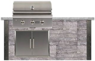 Coyote Outdoor Living 6' Stone Gray Weathered Wood Grill Island