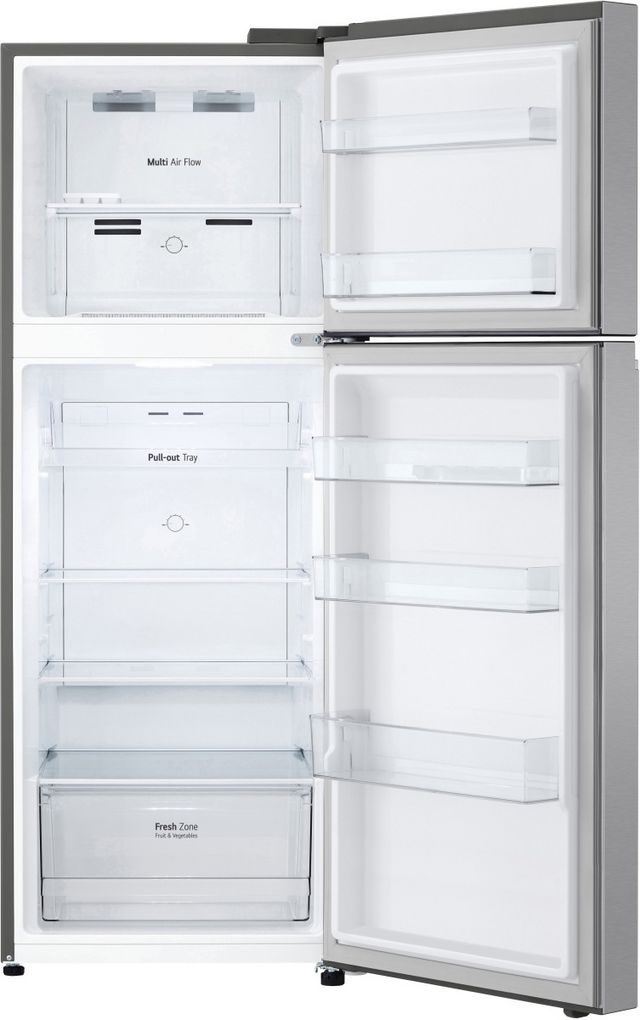 LG 24" 11.1 Cu. Ft. Stainless Steel Look Counter Depth Top Freezer Refrigerator-2