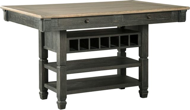 Signature Design by Ashley® Tyler Creek Black/Gray Counter Height Dining Table 0