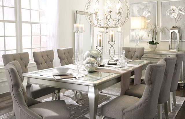 Signature Design by Ashley® Coralayne Silver Dining Room Extension Table-1